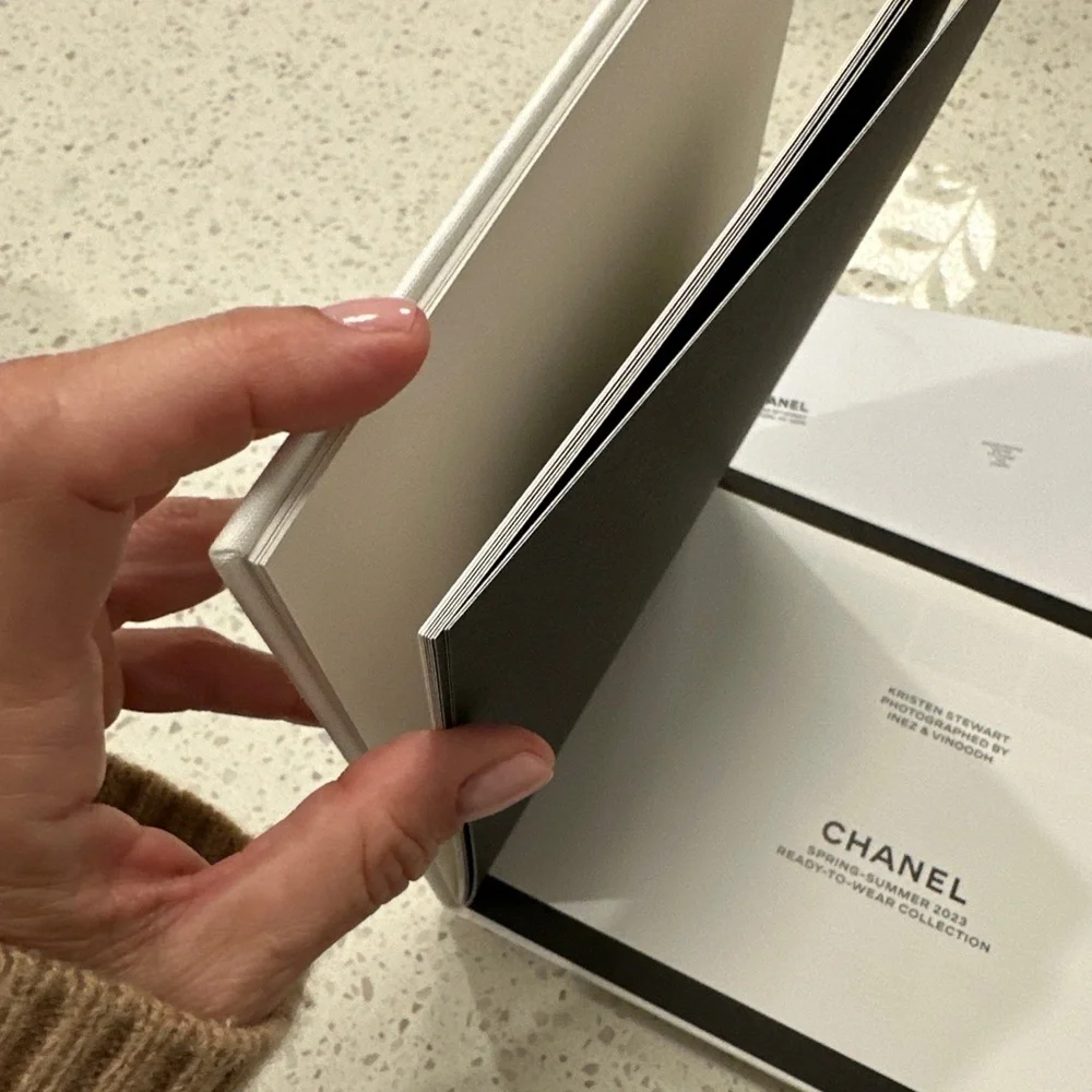 Chanel spring summer 2023 ready to wear book and price list. Hard back